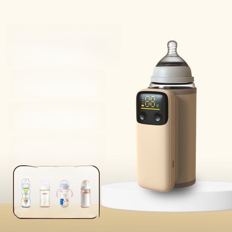 Capac izolator pentru sticla de lapte cu încălzire wireless