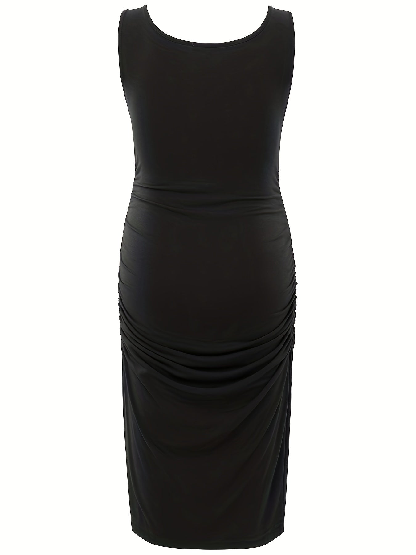 Rochie tanc elegantă pentru gravidă, rochie cu volanată laterală fără mâneci, haine pentru gravide de vară