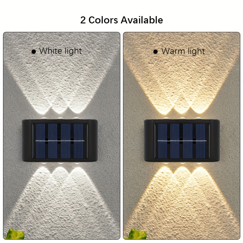 Lumini solare de exterior rezistente la apă pentru perete gradina