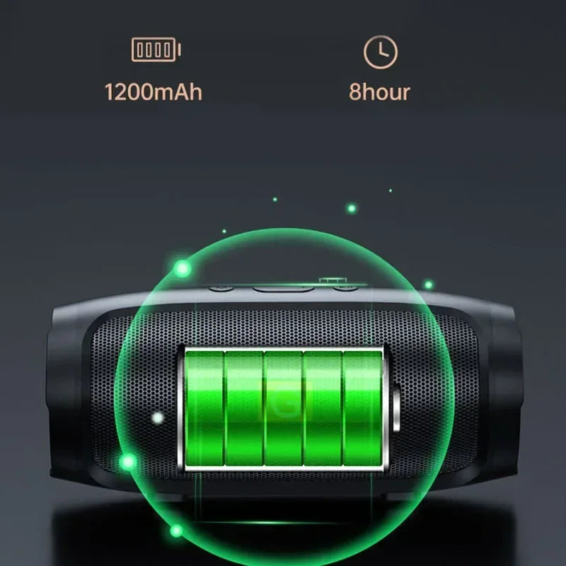 Subwoofer portabil Difuzoare Bluetooth Stereo în aer liber Surround Difuzor rezistent la apă Suport casetă de sunet fără fir Radio FM Card TF