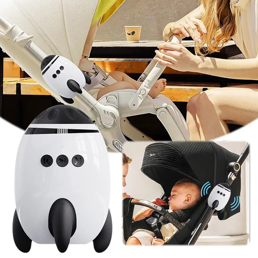 Accesorii pentru carucior bebelusi | Instrument portabil automat pentru leagăn pentru sugari cu zgomot alb și Bluetooth