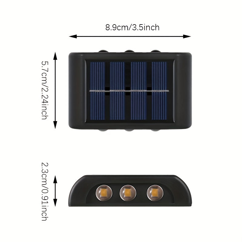 Lumini solare de exterior rezistente la apă pentru perete gradina