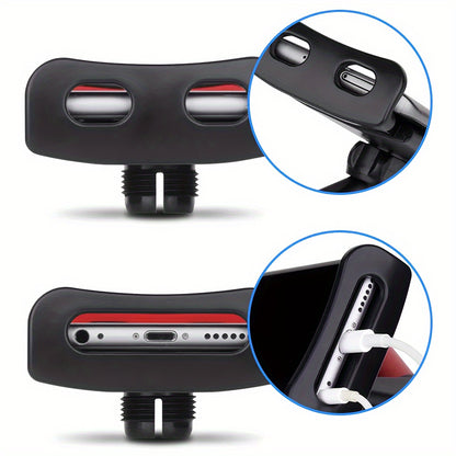 Suport universal pentru tetiera auto, rotativ la 360°, suport ABS neîncărcat pentru telefoane mobile, tablete și console de jocuri, suport de divertisment pentru bancheta din spate fără mâini