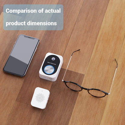 Soneria inteligentă vizuală Dingdong, 2,4 GHz WiFi Wireless Viziune nocturnă de înaltă definiție, 72 de ore de stocare video în cloud, Funcție inteligentă de schimbare a vocii