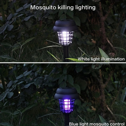 Lampa solară împotriva țânțarilor, două moduri, lumină albă, mov, în aer liber, rotund, împotriva țânțarilor, grădină, curte, vilă, gazon, insecte, lampă de iluminat, rezistentă la apă
