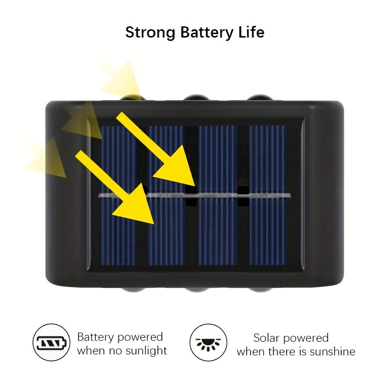 Lumini solare de exterior rezistente la apă pentru perete gradina