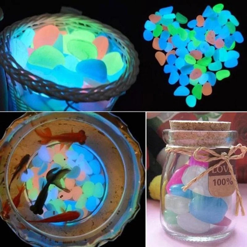 Pietre strălucitoare de grădină Pietre strălucitoare Pietre pentru alei de grădină Cale de grădină Patio de peluză Decor de curte Pietre luminoase
