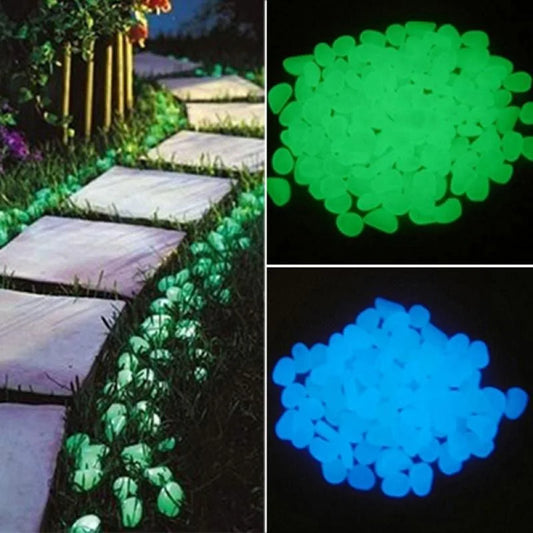Pietre strălucitoare de grădină Pietre strălucitoare Pietre pentru alei de grădină Cale de grădină Patio de peluză Decor de curte Pietre luminoase