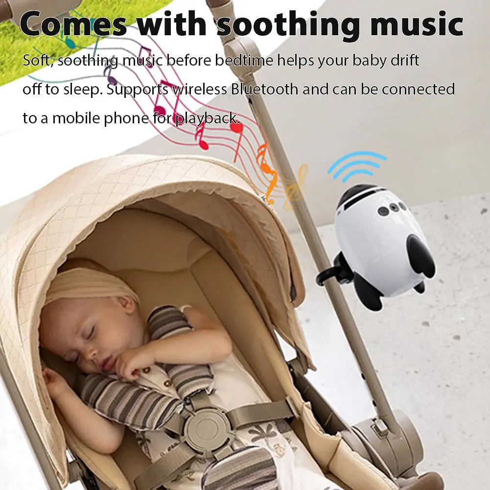 Accesorii pentru carucior bebelusi | Instrument portabil automat pentru leagăn pentru sugari cu zgomot alb și Bluetooth