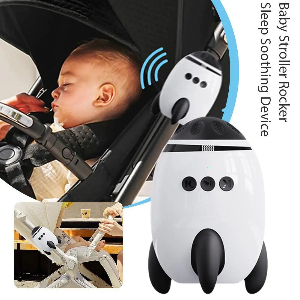 Accesorii pentru carucior bebelusi | Instrument portabil automat pentru leagăn pentru sugari cu zgomot alb și Bluetooth