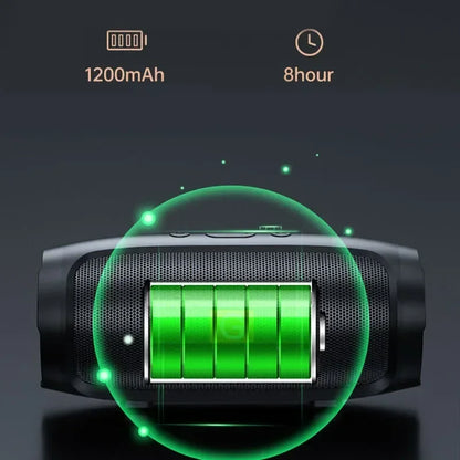 Subwoofer portabil Difuzoare Bluetooth Stereo în aer liber Surround Difuzor rezistent la apă Suport casetă de sunet fără fir Radio FM Card TF