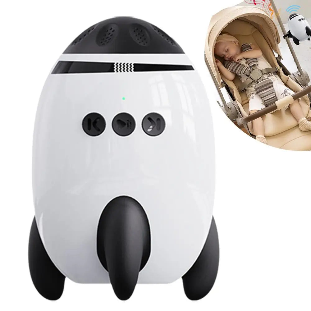 Accesorii pentru carucior bebelusi | Instrument portabil automat pentru leagăn pentru sugari cu zgomot alb și Bluetooth