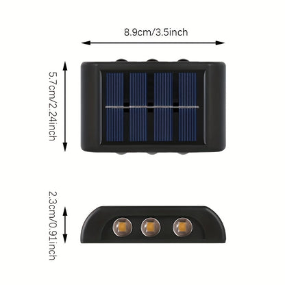 Lumini solare de exterior rezistente la apă pentru perete gradina